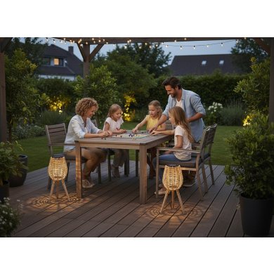 Декоративний світильник на сонячній батареї Garden Line LAP6068 Бежевий LAP6068 фото - 4