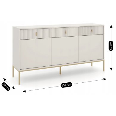 Комод Mebel Elit MARCOS Кашемир W.MAGGIORE/KASZ/BZ/ZL/KOM3D3S фото - 6