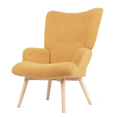 Кресло мягкое Homla MOSS TEDDY BOUCLE Желтый 209870 фото - 2