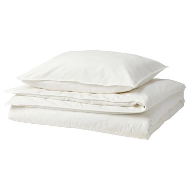 IKEA Комплект постільної білизни ANGSLILJA 150х200 см Білий (ИКЕА ÄNGSLILJA) 40318563