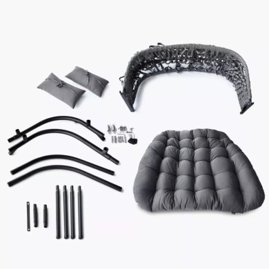 Подвесное кресло-кокон с разборным каркасом Duka IHALIG 2 Серый - 5 Подвесное кресло-кокон с разборным каркасом Duka IHALIG 2 Серый 2221240 фото - 5