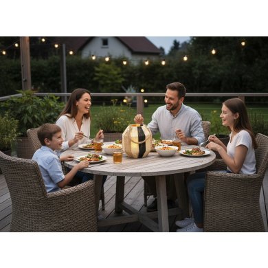 Подсвечник-фонарь Garden Line 25 см Бежевый LIS6697 фото - 2