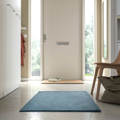 Ковер TIDTABELL 80х150 см Серо-синий - 3 IKEA Ковер TIDTABELL 80х150 см Серо-синий (ИКЕА ТИДТАБЕЛЛ) 50561866 фото - 3