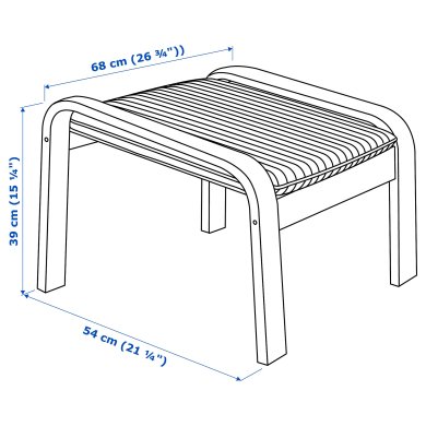 IKEA Підставка для ніг POANG Коричневий (ИКЕА ПОАНГ) 59829111 фото - 2