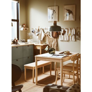 Раскладной обеденный стол RONNINGE Береза - 6 IKEA Раскладной обеденный стол RONNINGE Береза (ИКЕА РОННИНГ) 30507465 фото - 6