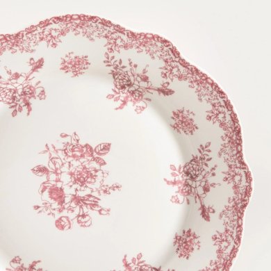 Обідня тарілка Homla LOURRY 27 см Червоний 242169 фото - 3