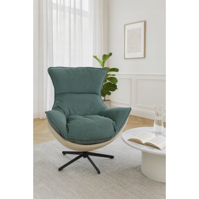 Крісло м'яке поворотне Kontrast JASPER 3D Зелений 5.01.84540 фото - 11