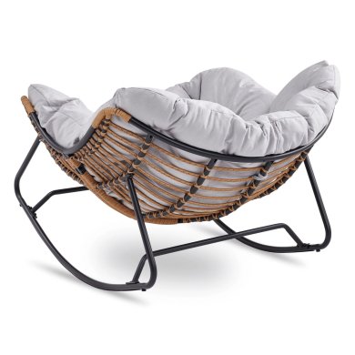 Кресло-качалка мягкое Mebel Elit ELTON Серый ME.ELTON/P/T/FW фото - 3