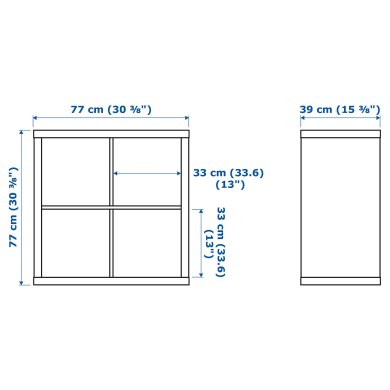 IKEA Стеллаж KALLAX Белый (ИКЕА КАЛЛАКС) 20275814 фото - 3