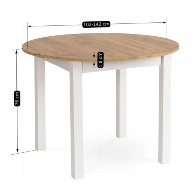 Розкладний обідній стіл Mebel Elit HARRY Дуб крафт B.HARRY/DC/B/S фото - 14