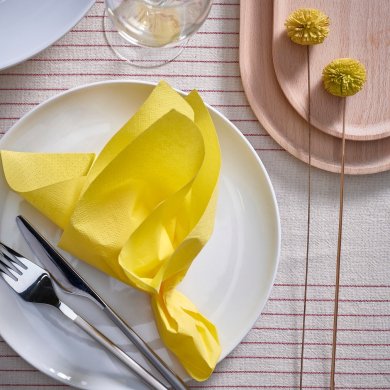 IKEA Набор салфеток FANTASTISK 40х40 см 50 шт Желтый (ИКЕА ФАНТАСТИЧЕСКИЙ) 10607338 фото - 3