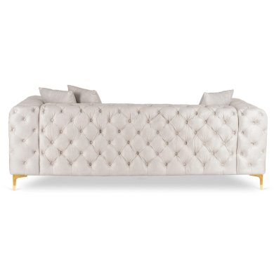 Диван Mebel Elit SORRENTO 3S Welur Кремовый ME.SORRENTO3S/KR/V/SOF фото - 4