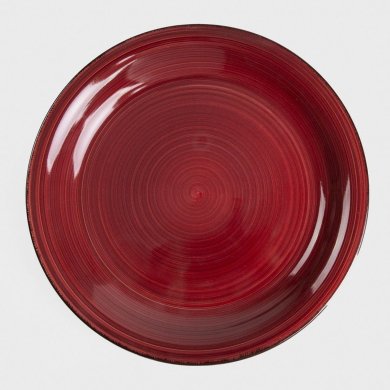 Набор обеденных тарелок Homla OBLAN 27 см 4 шт Бордовый 230163 фото - 2
