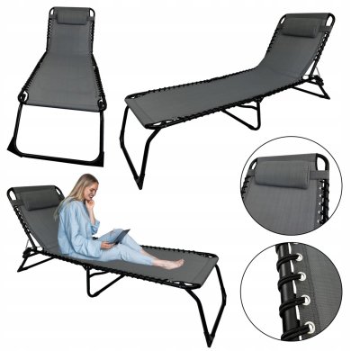 Складной шезлонг Kontrast RELAX 2 Темно-серый - 7 Складной шезлонг Kontrast RELAX 2 Темно-серый 5.90.21331 фото - 7