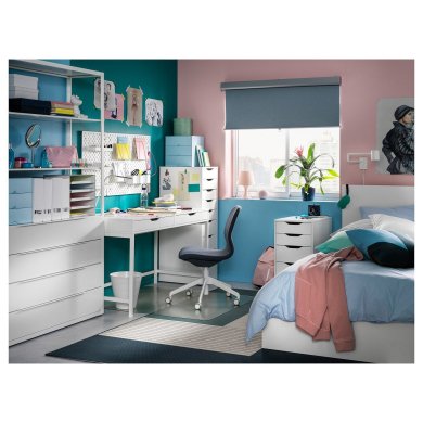 IKEA Офісне крісло LANGFJALL Темно-сірий (ИКЕА ЛАНГФЬЯЛЛЬ) 49252384 фото - 23