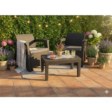 Комплект садовой мебели Garden Line BERNY Черный ZUM0852 фото - 6