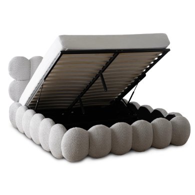 Ліжко Mebel Elit ANKARA Boucle 140x200 см Сірий ME.ANKARA/140/P/TB/LOZZPOJ фото - 5