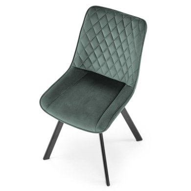 Обідній стілець поворотний Halmar K520 Темно-зелений V-CH-K/520-KR-C.ZIELONY фото - 7