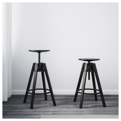 Барний табурет DALFRED Черный - 6 IKEA Барний табурет DALFRED Черный (ИКЕА ДАЛЬФРЕД) 60155602 фото - 6