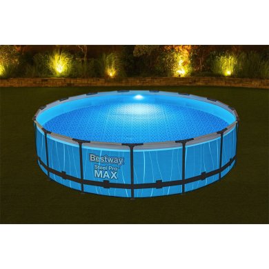 Каркасний басейн Bestway 561GD STEEL PRO MAX LED 457х107 см Сірий - 4 Каркасний басейн Bestway 561GD STEEL PRO MAX LED 457х107 см Сірий BES561GD фото - 4