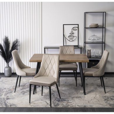 Обідній стілець Mebel Elit EDEN Бежевий ME.EDEN/BZ/V/K фото - 5