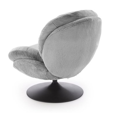 Крісло м'яке поворотне Halmar SHELL Попелястий V-CH-SHELL-FOT-POPIELATY фото - 2