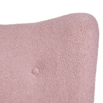 Кресло-качалка мягкое Homla MOSS TEDDY BOUCLE Розовый 218187 фото - 5