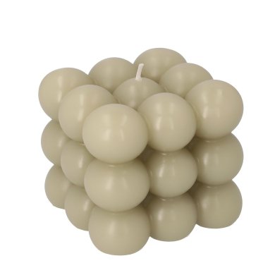 Свеча Homla BUBBLE 10x10см | Бежевый 208226