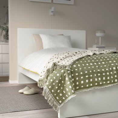 Плед SVARTTAG 130х170 см Зеленый - 4 IKEA Плед SVARTTAG 130х170 см Зеленый (ИКЕА СВАРТТАГ) 50572228 фото - 4