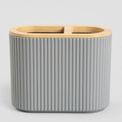 Набір аксесуарів для ванної кімнати Homla LORETO 5 шт Сірий 238710 фото - 2