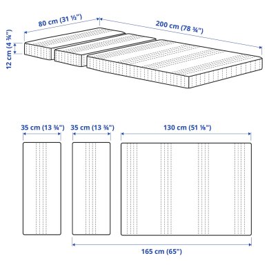 Матрас OMSINT - 14 IKEA Матрас OMSINT (ИКЕА ОМСИНТ) 10339388 фото - 14