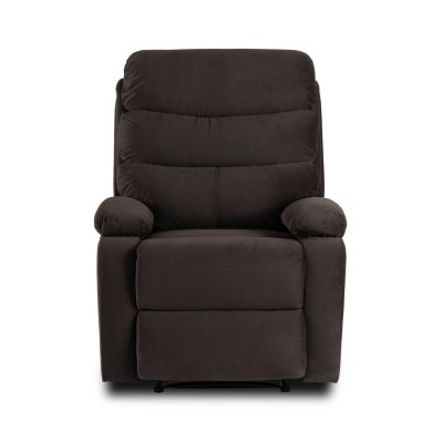 Крісло м'яке розкладне з реклайнером Mebel Elit KOBE Welur Коричневий ME.KOBE/CZ/V/FW фото - 4