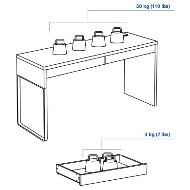 IKEA Письменный стол MICKE Белый (ИКЕА МИКЕ) 90214308 фото - 24