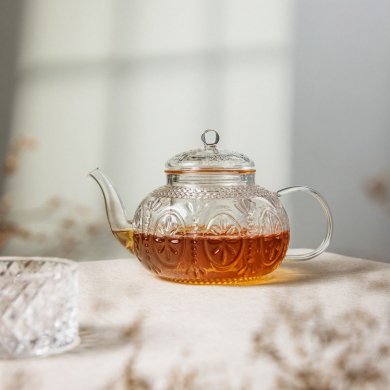 Чайник заварник Homla BARREL 800 мл Прозорий 241393 фото - 4