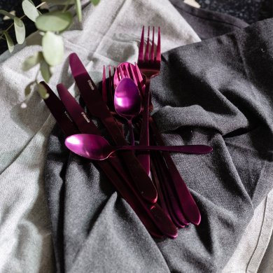Набір столових приладів Homla ABELE 16 шт | Фіолетовий - 4 Набір столових приладів Homla ABELE 16 шт | Фіолетовий 163846 фото - 4