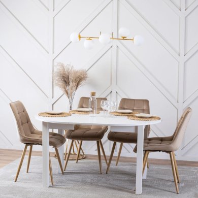 Розкладний обідній стіл Mebel Elit HARRY Білий B.HARRY/B/S фото - 6