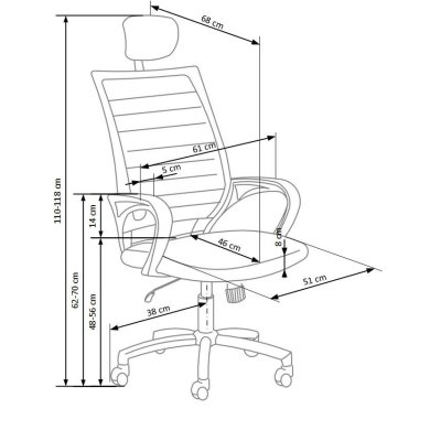 Офисное кресло Halmar Socket Черный V-CH-SOCKET-FOT фото - 2