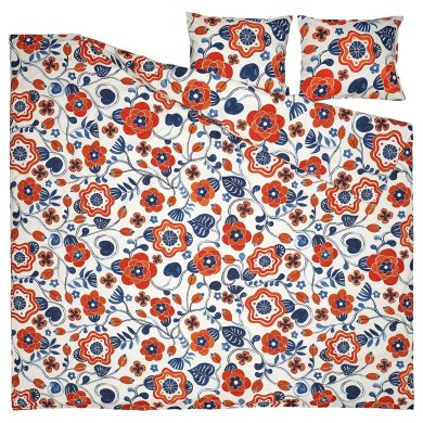 IKEA Комплект постельного белья KANONVISKA 200x200 см Принт (ИКЕА КАНОНВИСКА) 30614007 фото - 3