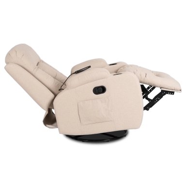 Кресло мягкое раскладное массажное с реклайнером Mebel Elit BOX 2 Бежевый - 6 Кресло мягкое раскладное массажное с реклайнером Mebel Elit BOX 2 Бежевый ME.BOX2/BZ/T/FW фото - 6