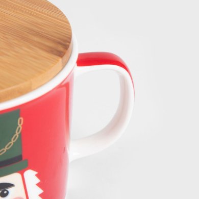 Кружка з кришкою Homla FEDO 340 мл Принт 232142 фото - 3