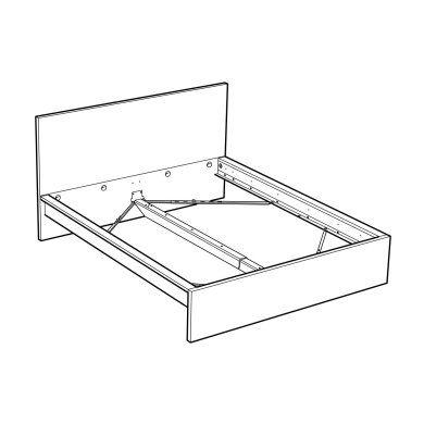 IKEA Кровать MALM (ИКЕА МАЛЬМ) 60249470 фото - 4