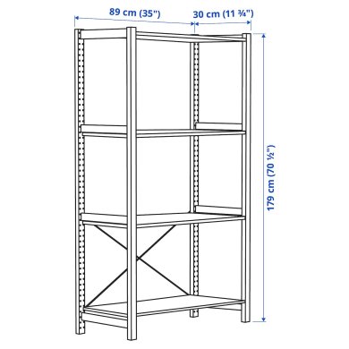 IKEA Стеллаж IVAR Дерево (ИКЕА ИВАР) 29403845 фото - 2