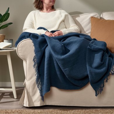 IKEA Плед DYTAG 130х170 см Синий (ИКЕА ДИТАГИ) 90554152 фото - 2