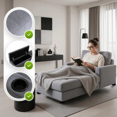 Крісло м'яке Mebel Elit NEO Сірий - 13 Крісло м'яке Mebel Elit NEO Сірий ME.NEO/P/T/FW фото - 13