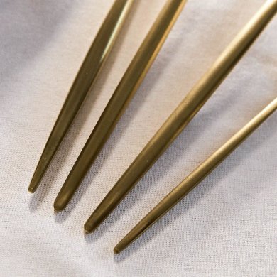 Набор столовых приборов Homla NOIA 16 шт Золотой 230110 фото - 4