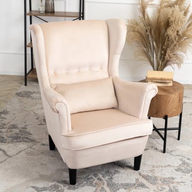 Крісло м'яке Mebel Elit KLARIS 2 Welur Бежевий ME.KLARIS2/BZ/V/FW фото - 9