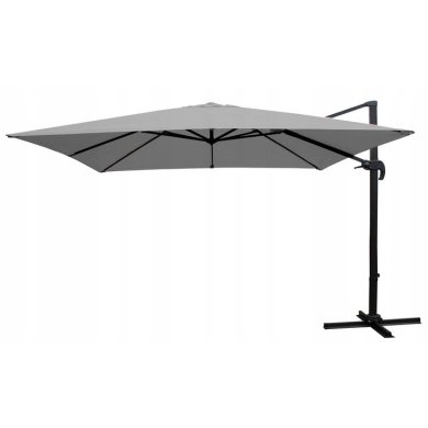 Садова парасоля з чохлом Garden Line ROMA 300х300 см Сірий GAO5392 фото - 3