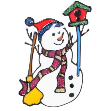 Набор рождественских наклейок Chomik 6 шт Разноцветный LEJ1894 фото - 13