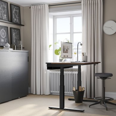 IKEA Письменный стол для работы сидя/стоя MITTZON Орех (ИКЕА МИЦОН) 09527903 фото - 13