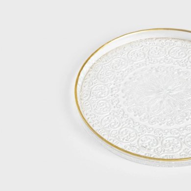 Тарілка Homla VITRIO 21 см Прозорий 234088 фото - 3